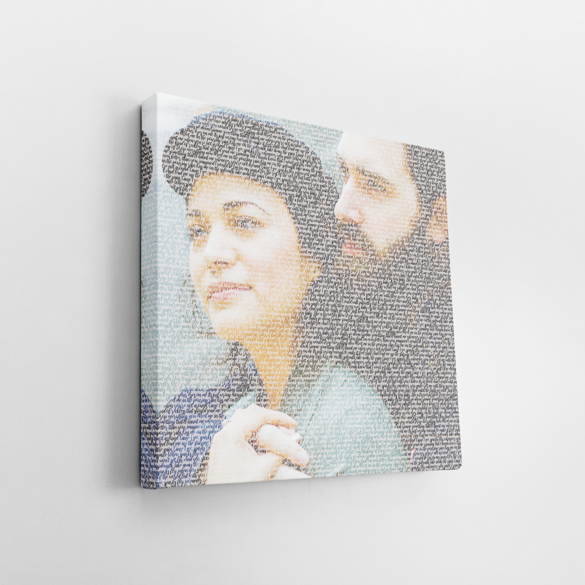 Custom Word Art Canvas Wall Decor. Picture Made by Text. Etsy