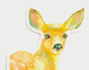Deer 2.5"x2.5" Sticker
