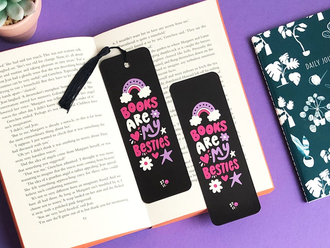 Books Are My Besties Bookmark With Tassel. Book Lovers Gift. - Etsy UK