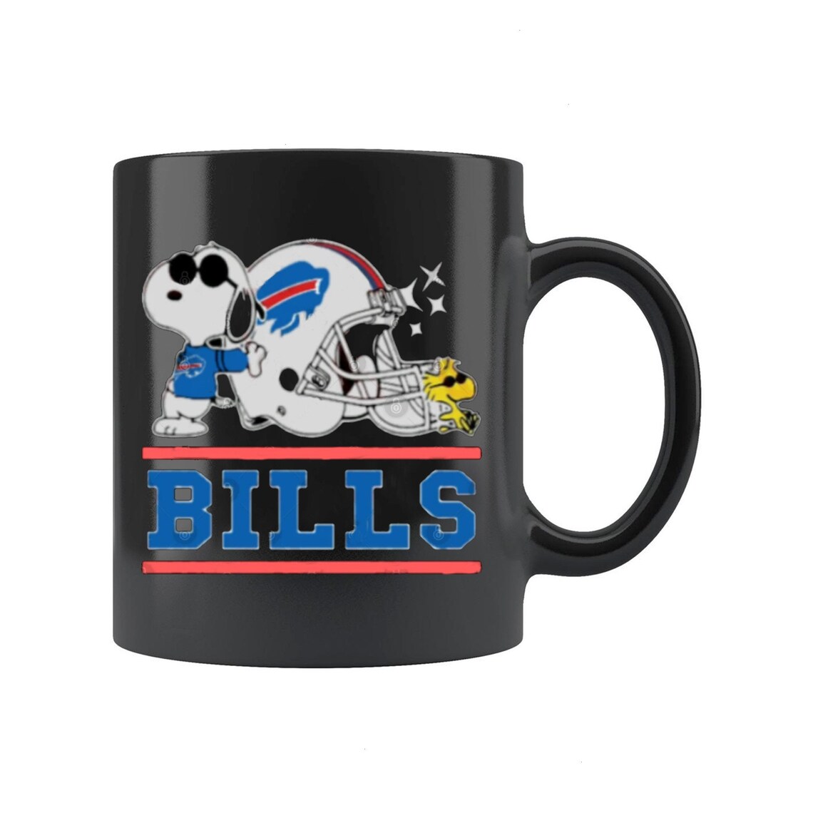Die Erdnüsse Snoopy Hund Buffalo Bills Kaffeebecher Geschenk Etsy