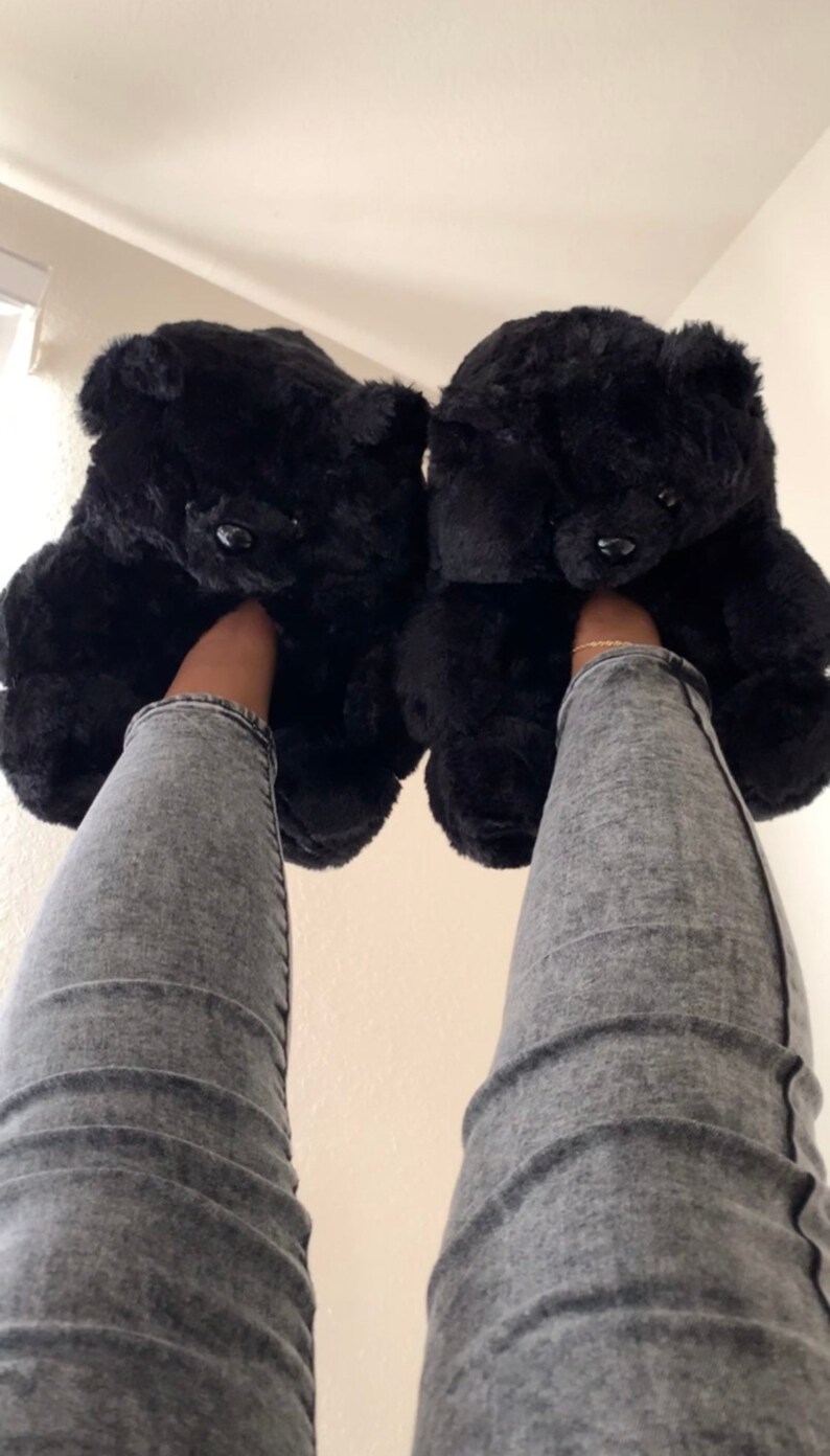 Teddy Bear Slippers Etsy