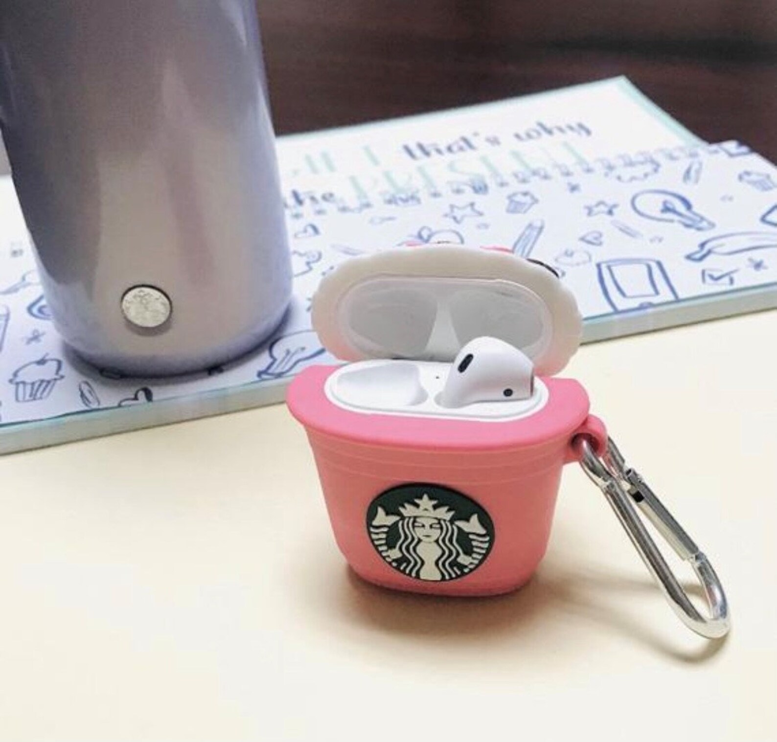 Starbucks Airpods Case for Apple AirPod 1st & 2nd Protective Case With Keychain Etsy