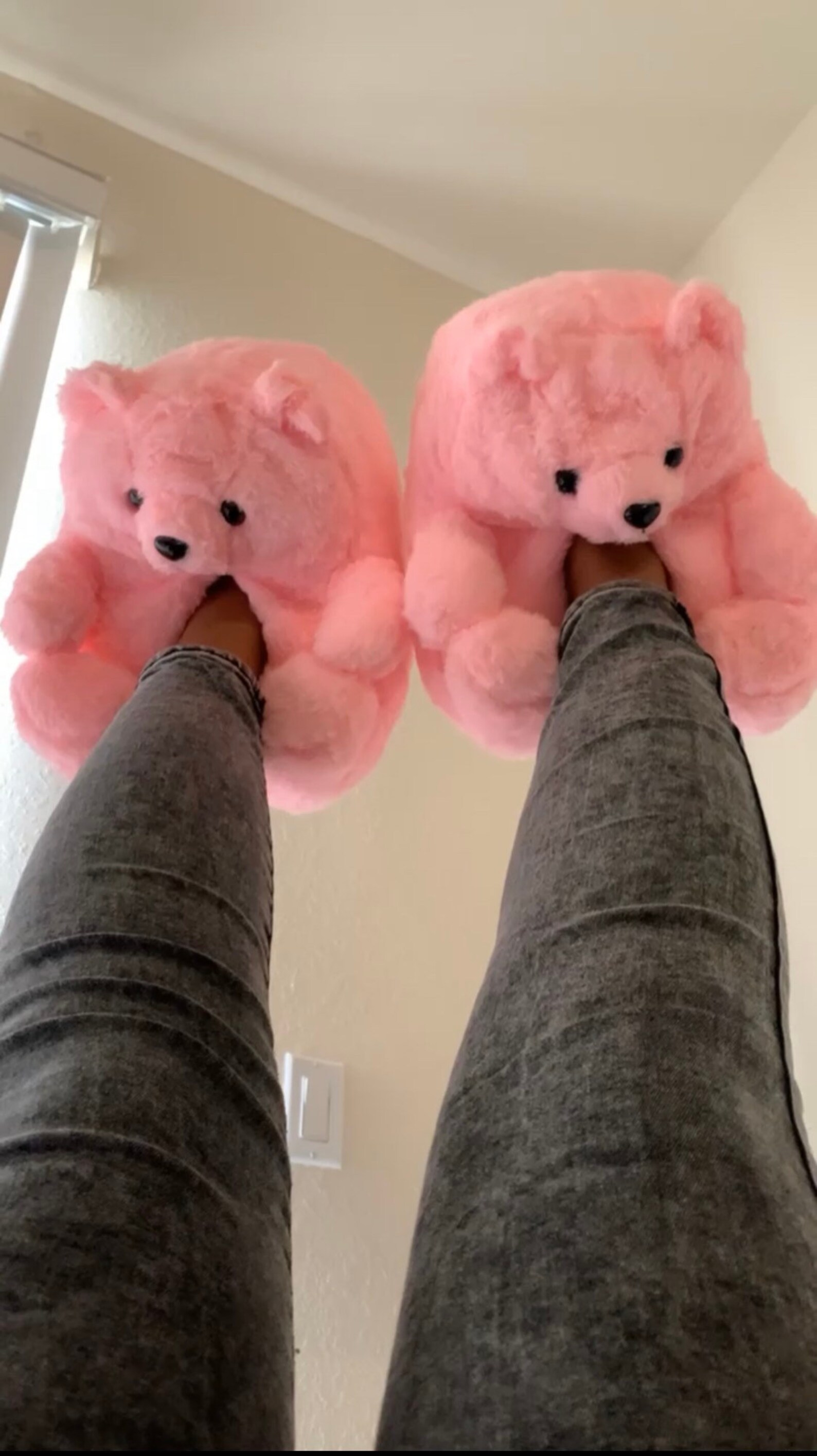 Teddy Bear Slippers Etsy