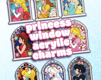 Princess Windows : Holographic Acrylic Charm