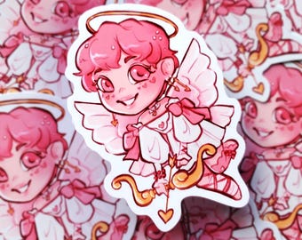 Chibi Cupid : Vinyl Sticker
