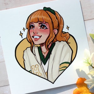 Strange Cheerleader : 5x5 Art Print