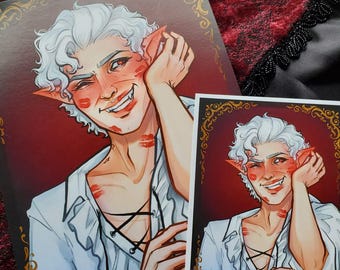 Vampire Kisses : 5x7/A4 Art Print