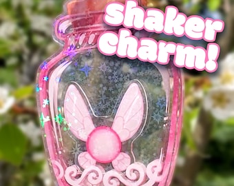 Fairy in a Bottle : Acrylic Shaker Charm