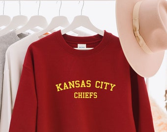 Kansas City Chiefs Sweatshirt : 1, The authentic kansas city chiefs graphics will let everyone know where your loyalties lie.