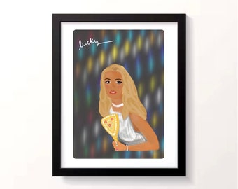 Britney Spears inspired print poster
