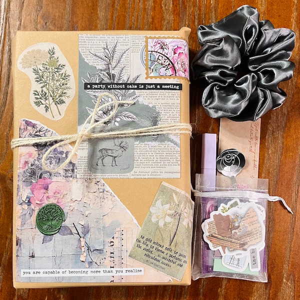 Mystery and Romance Blind Date with a Book - new and gently loved books with freebies! Stickers, tea, bookmark, annotations, etc.