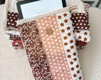 Handmade Quilted E-Reader Sleeve | Cozy Padded Book Case