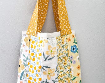 The Maggie Bag | Handmade Quilted Tote | Summer Book and Market Bag