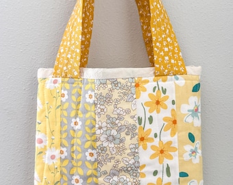 The Maggie Bag | Handmade Quilted Tote | Summer Book and Market Bag