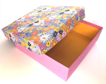 Plantilla de caja cuadrada: papel de 12 x 12, archivos SVG y JPEG