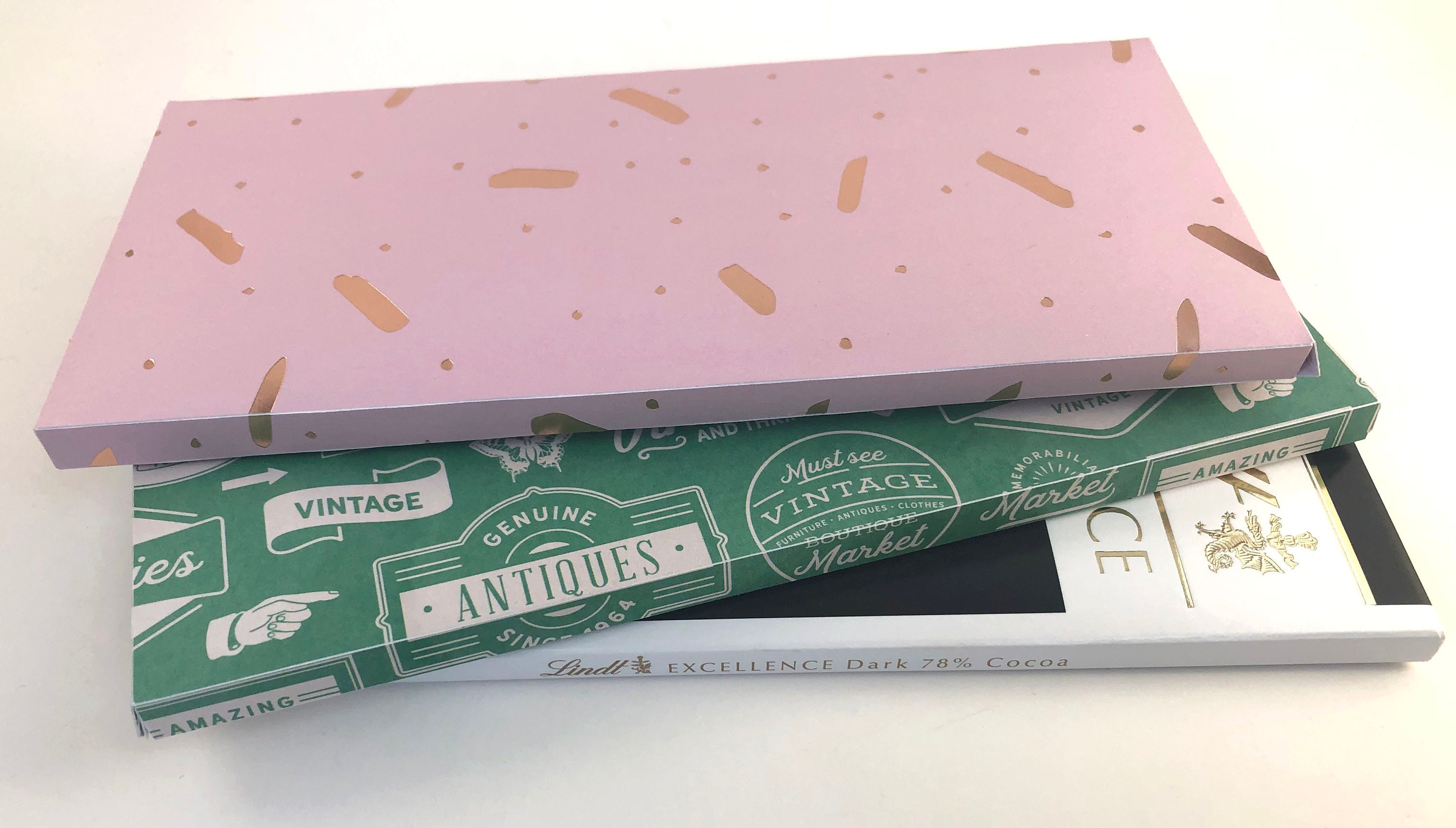 Boîte de chocolats Lindt de 100 g : fichier de découpe numérique SVG, JPEG