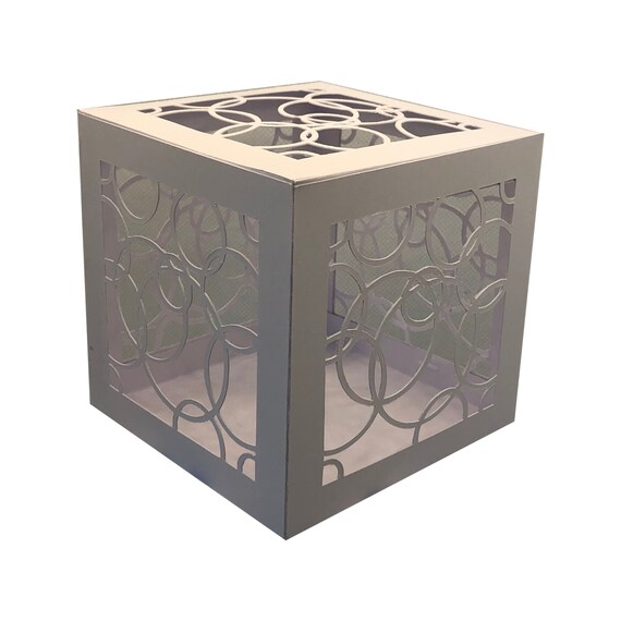 Square Box With Circle Cut Out Detail. 3.54 in 90 Mm Square. Etsy