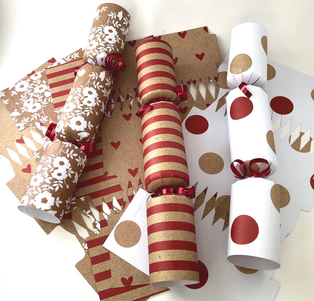 Digital Cut Files for Christmas Crackers. Cut 2 From a 12 X 12 Sheet. SVG, Coreldraw, JPEG and