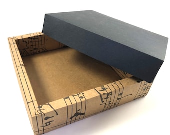 Square Shadow Gift Box with Lid SVG Cut Files (PDF Instructions)
