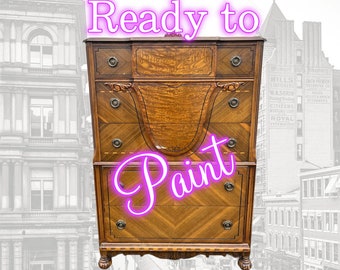 Tall Painted Dresser | Art Deco Dresser
