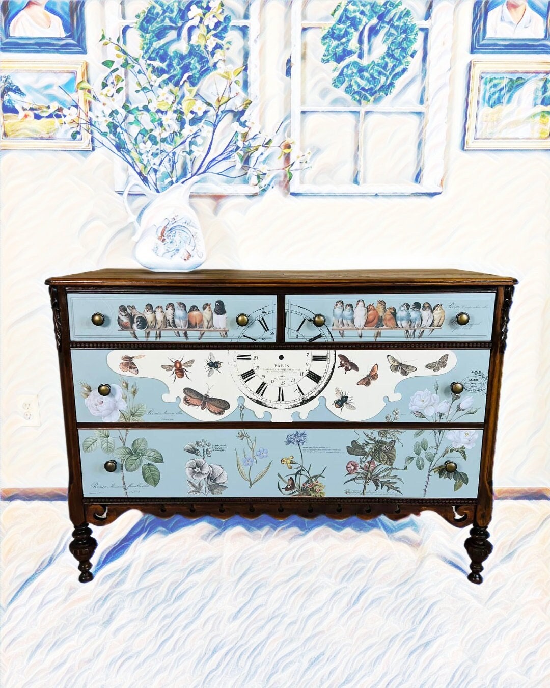 Antique Dresser. French Country Dresser. Farmhouse Decor. Etsy