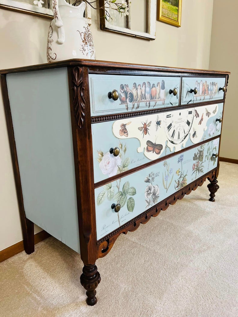 Antique Dresser. French Country Dresser. Farmhouse Decor. Etsy