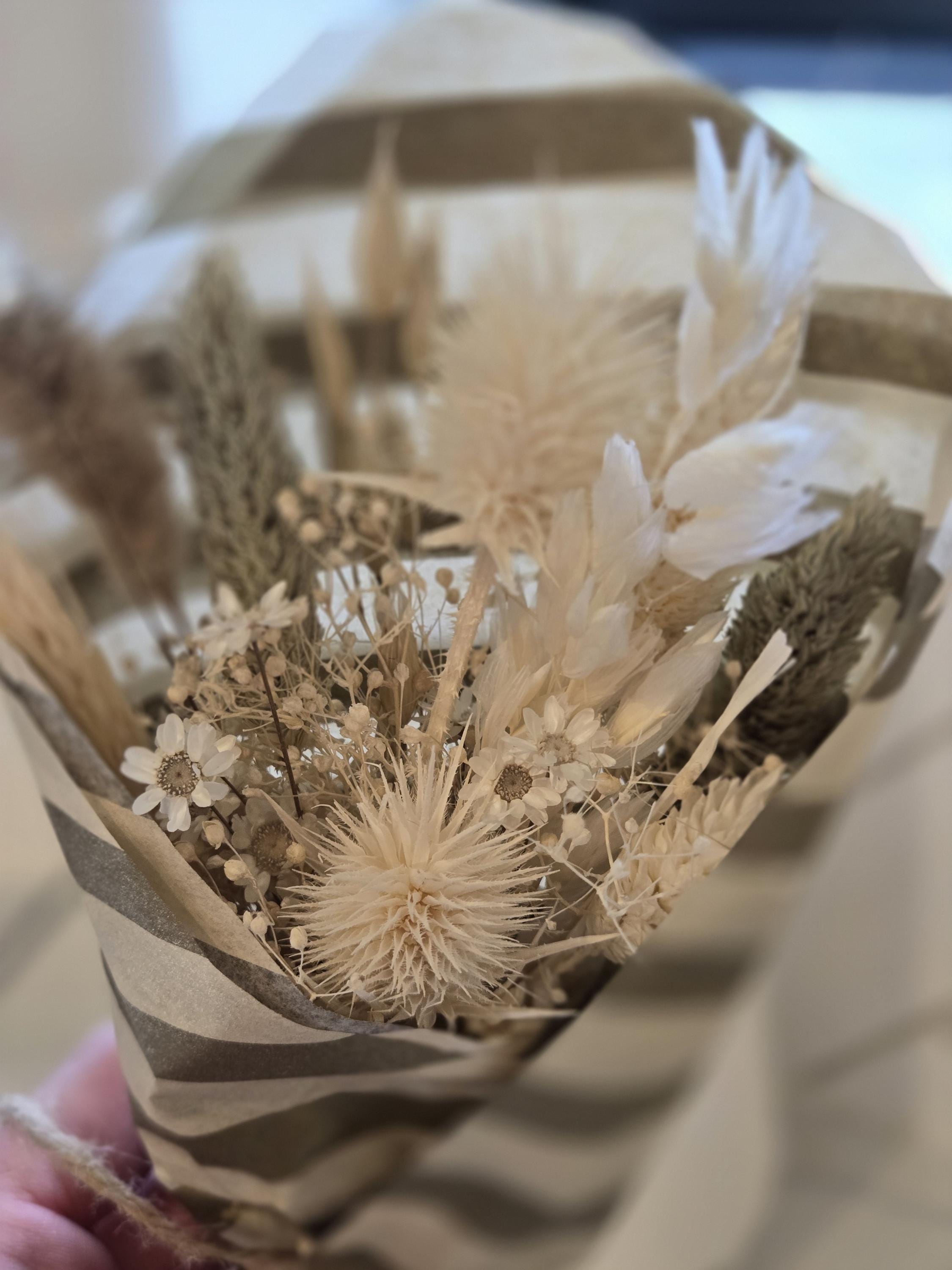 Dried flowers,hosting, boho neutral bouquet, dried flowers pampas bridal hat decor greenery natural