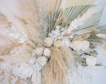 Pampas floral wall piece. Perfect for arbors, backdrops, home decor and weddings and events boho baby room budget friendly fluffy and wispy