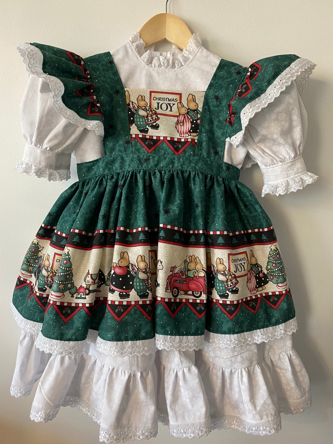 Daisy Kingdom Handmade Christmas Dress Size 4T FREE SHIPPING Etsy