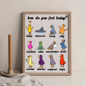Ducks Feelings Chart