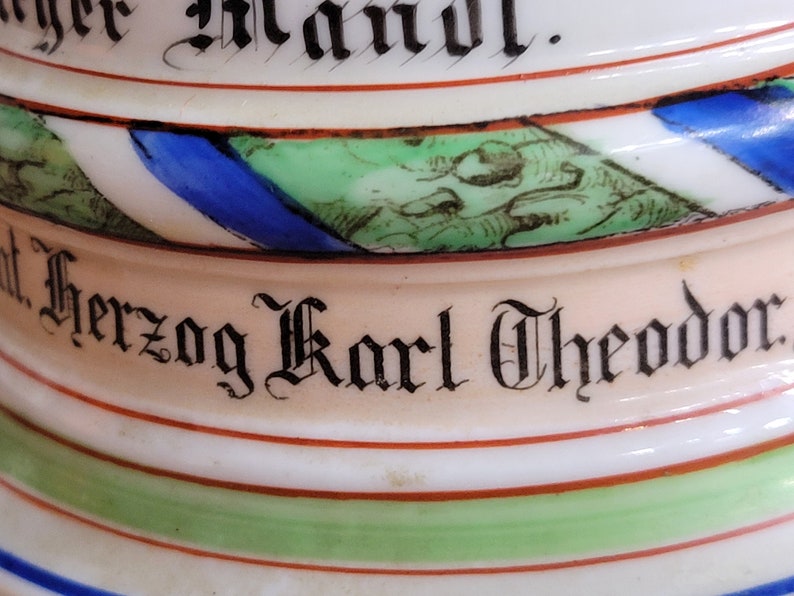 Authentic WWI Regimental German Beer Stein Karl Theodor Etsy