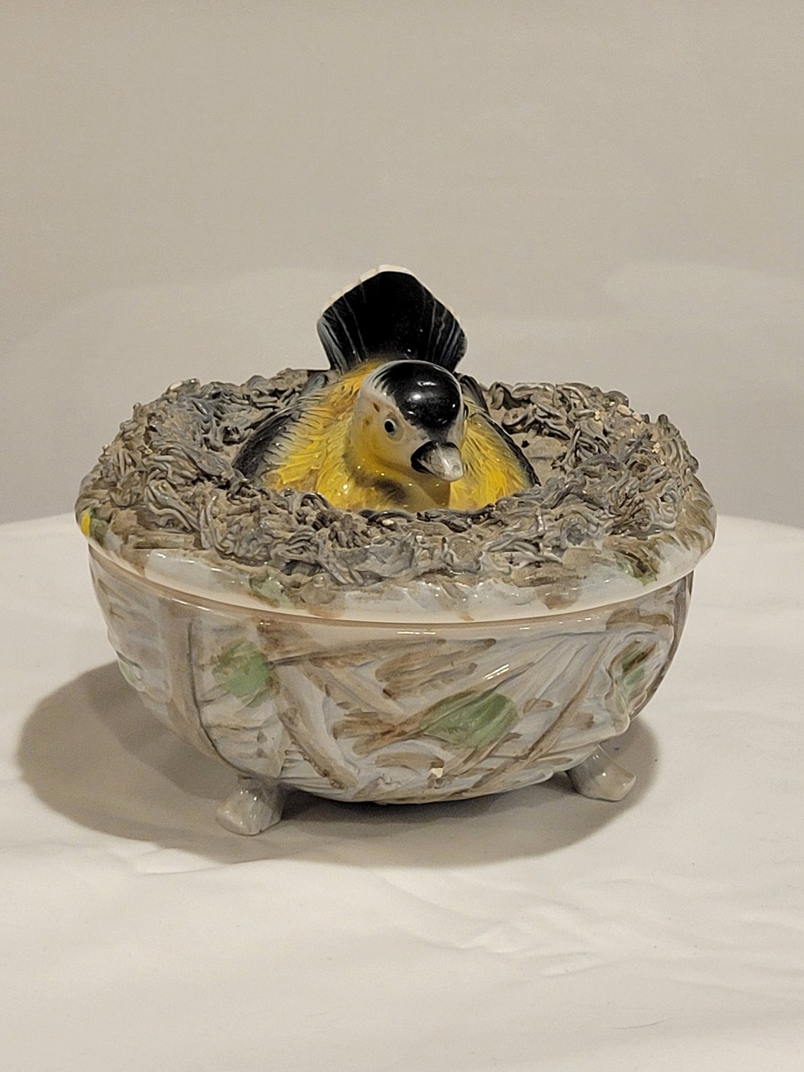 1960's Vintage Tilso Bird Nest Box Etsy