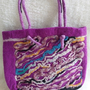 Felt crochet bag