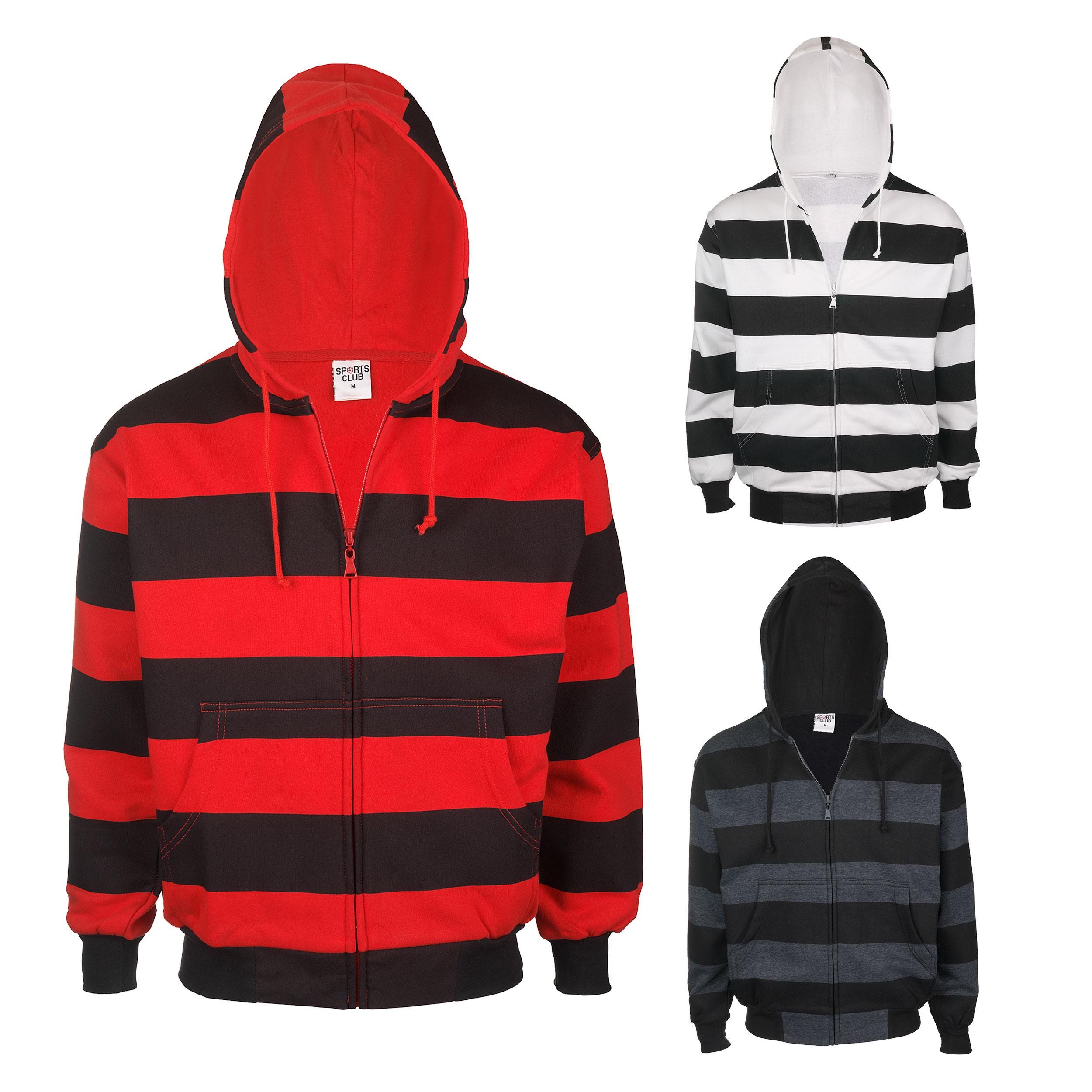 Vintage Striped Zip Hoodie - Grunge Aesthetic Y2K Streetwear Top
