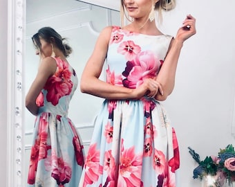 Floral Print Dress | Etsy