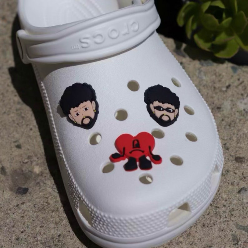 Bad Bunny Croc Charms Un Verano Sin Ti heart Etsy