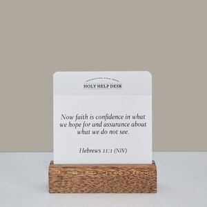 Bible Verse Cards for Parenting | Daily Scripture Cards | Set of 70 Cards with Wood Stand | Gift of Hope & Encouragement | Christian Gift