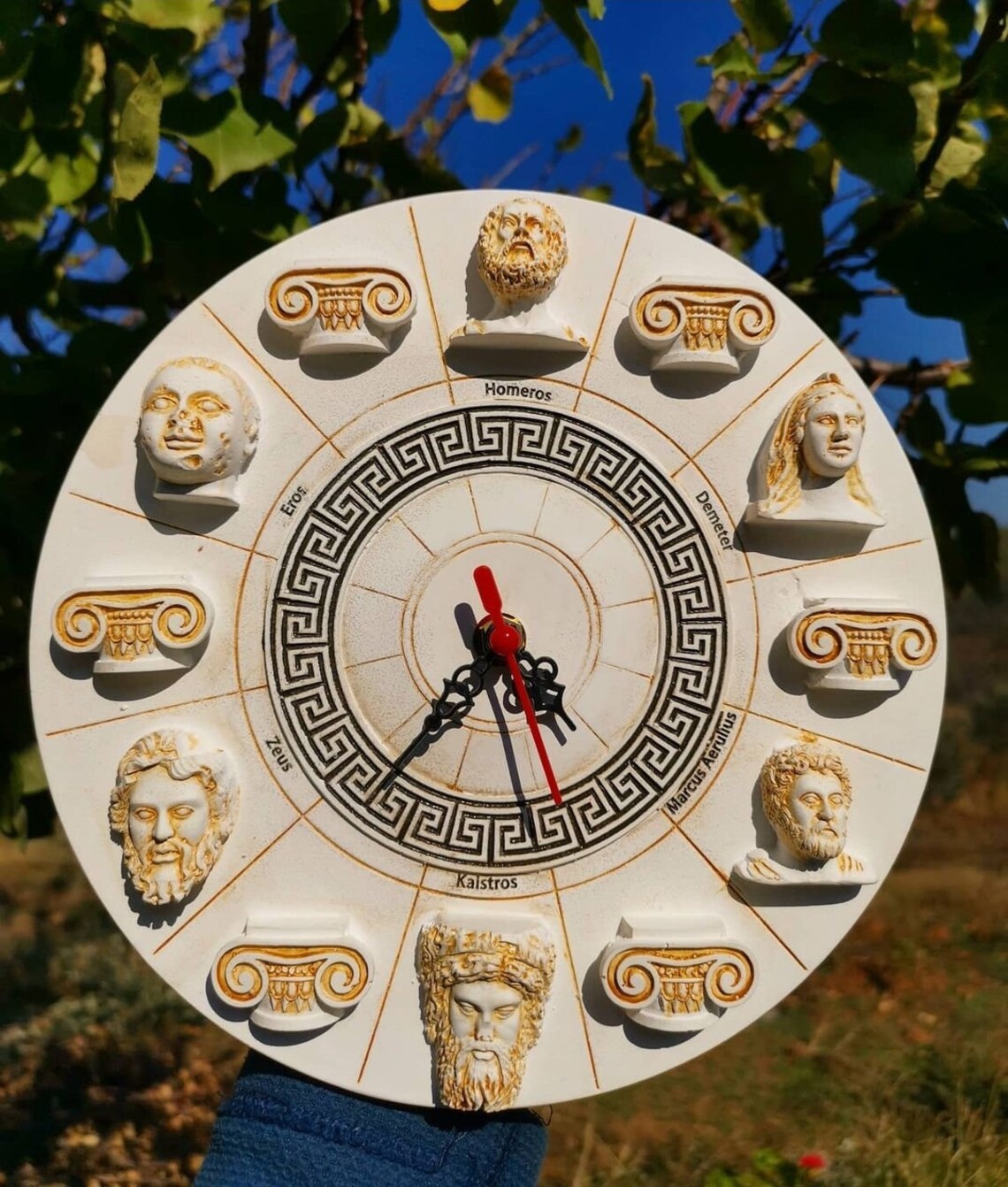 Ancient Greek style wall clock kitchen home decor gods of Etsy