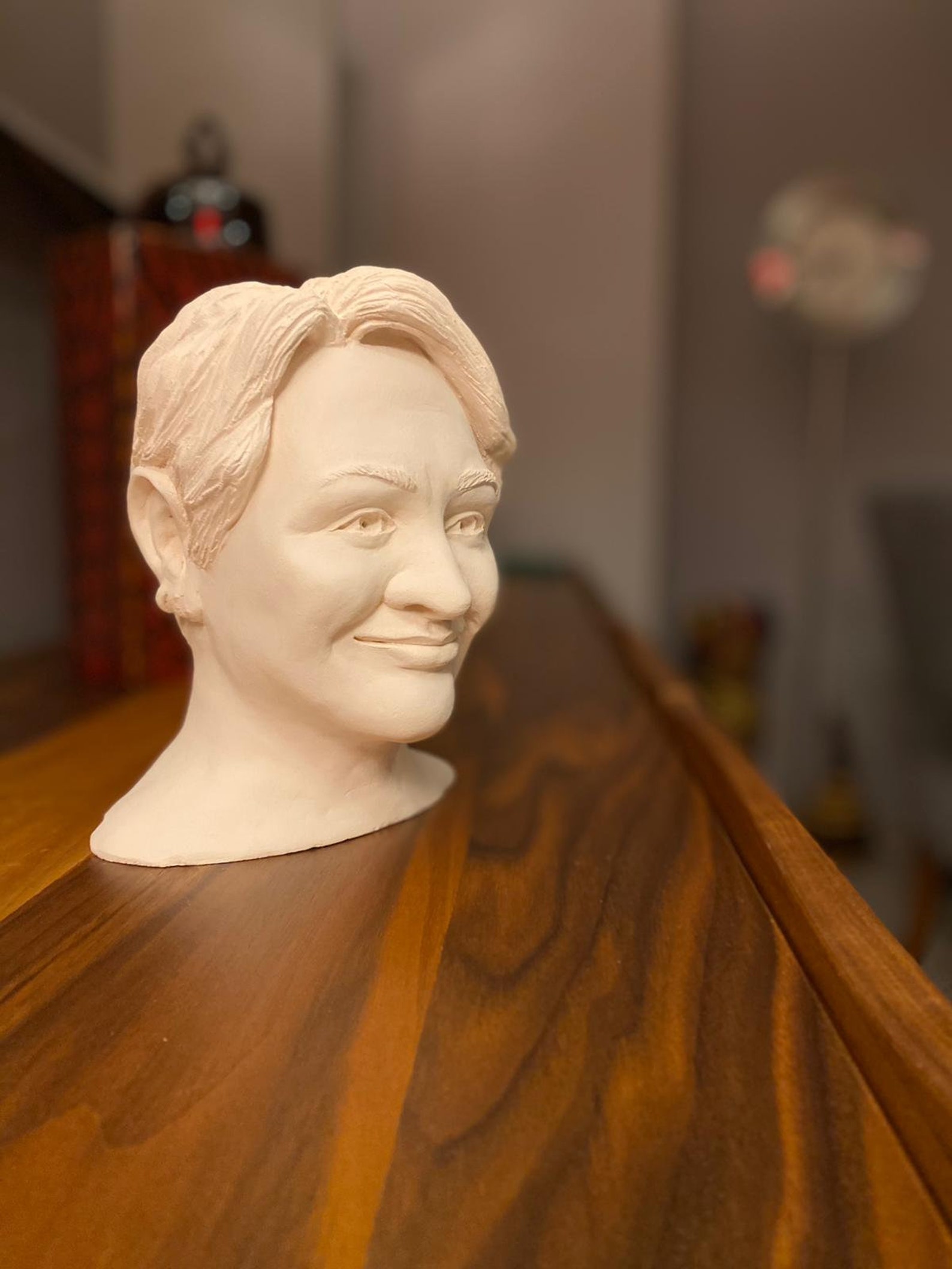 Custom portrait bust sculpture by photo personalized women Etsy
