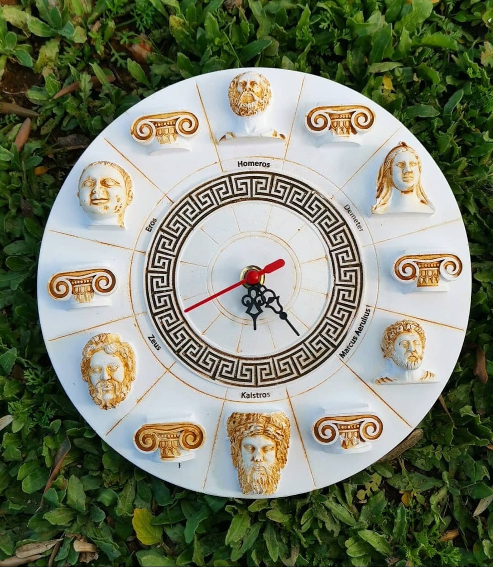 Ancient Greek style wall clock kitchen home decor gods of Etsy