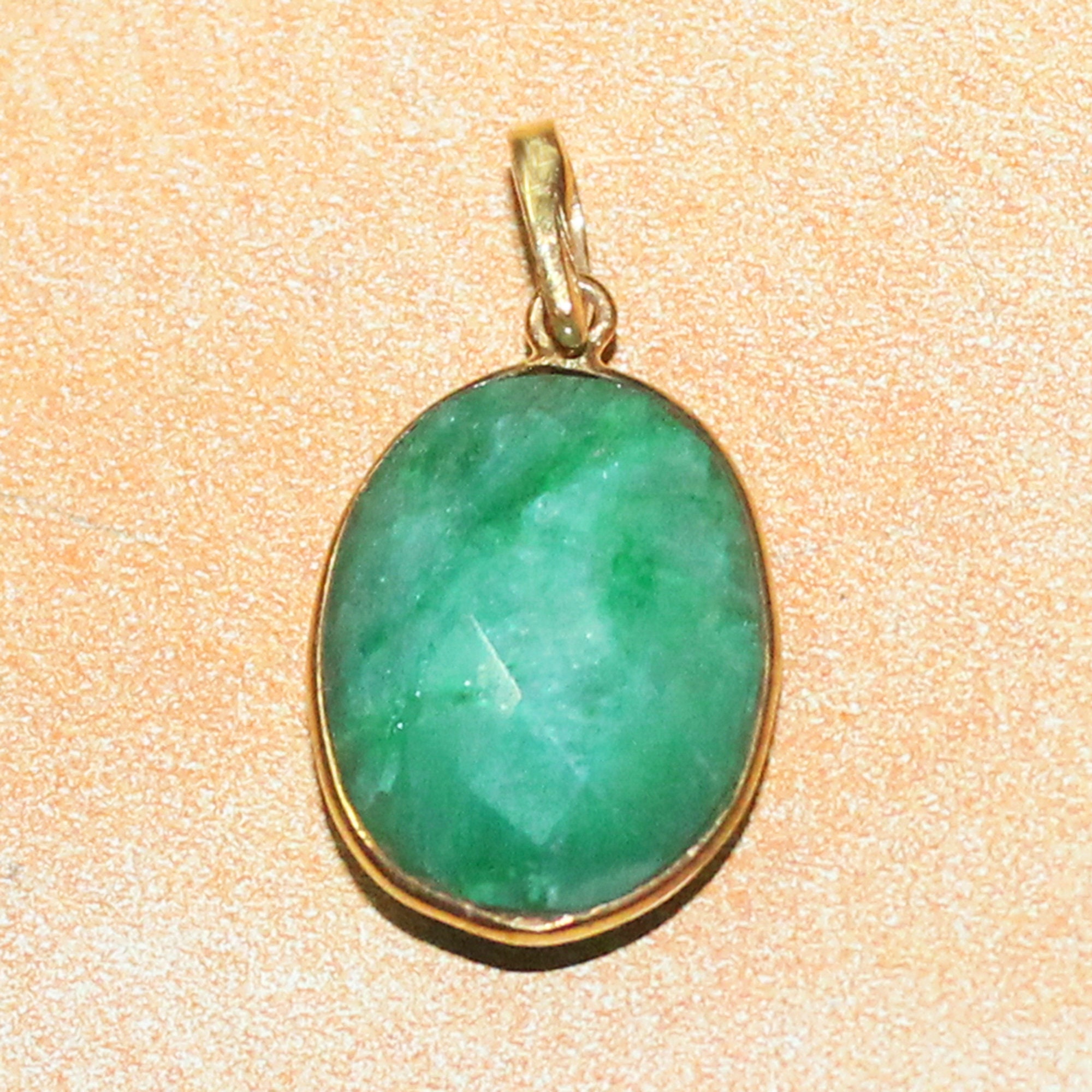 Solid Gold Jewelry Natural Emerald Necklace Birthstone Etsy UK