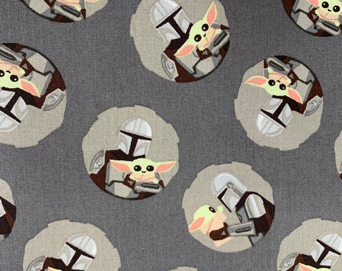Star Wars Fabric Star Wars Mandalorian /& Baby Yoda Toss 100/% cotton fabric