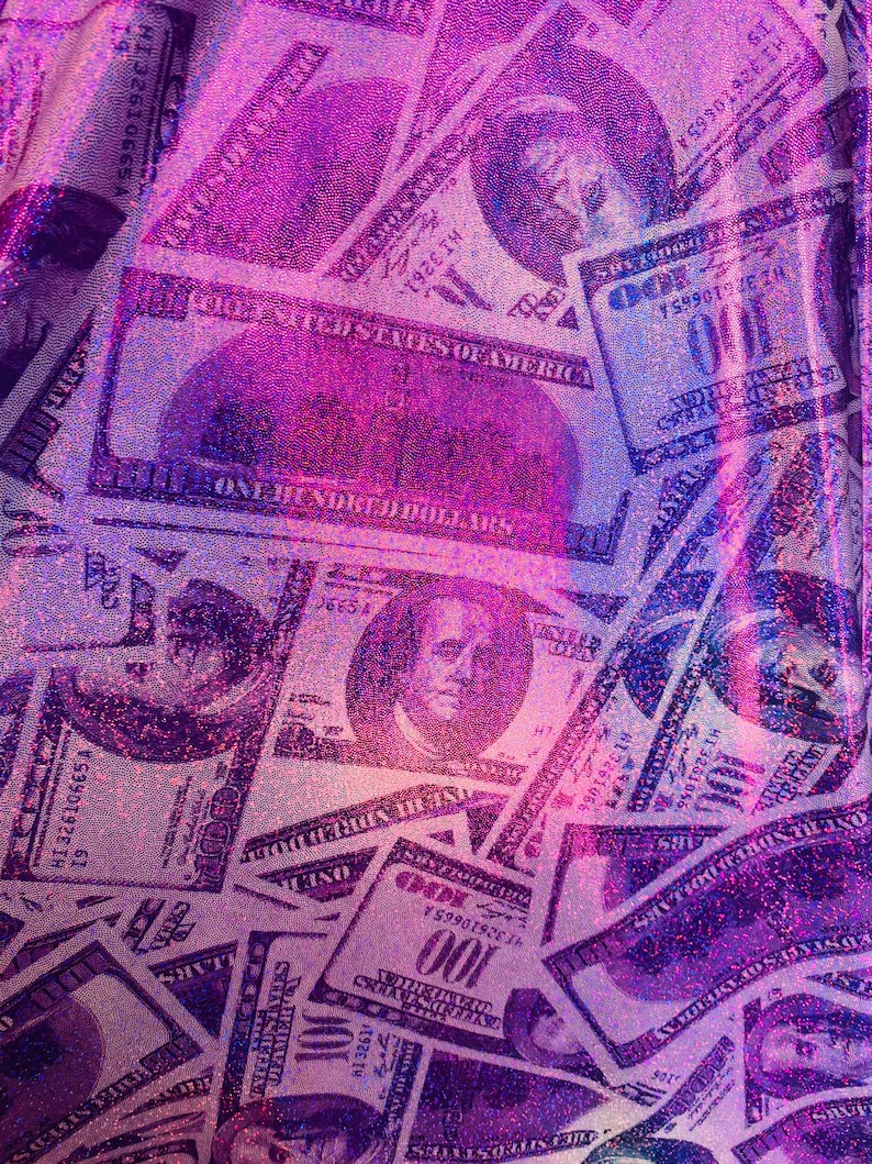 Purple Iridescent 100 Dollar Bills/money Print on Great - Etsy