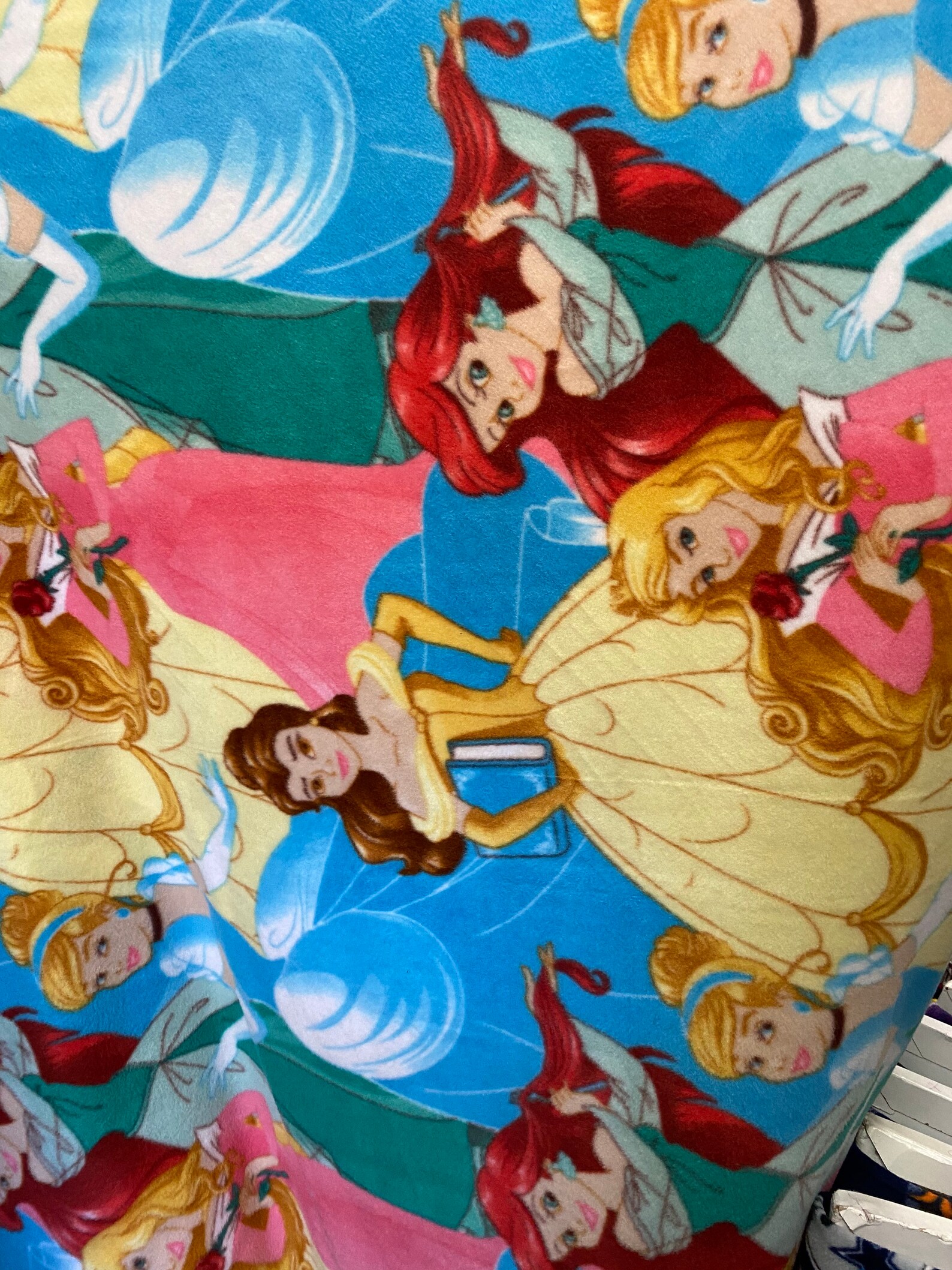 Princess Fleece Fabric 100 Polyester Fabric by the Yard Etsy