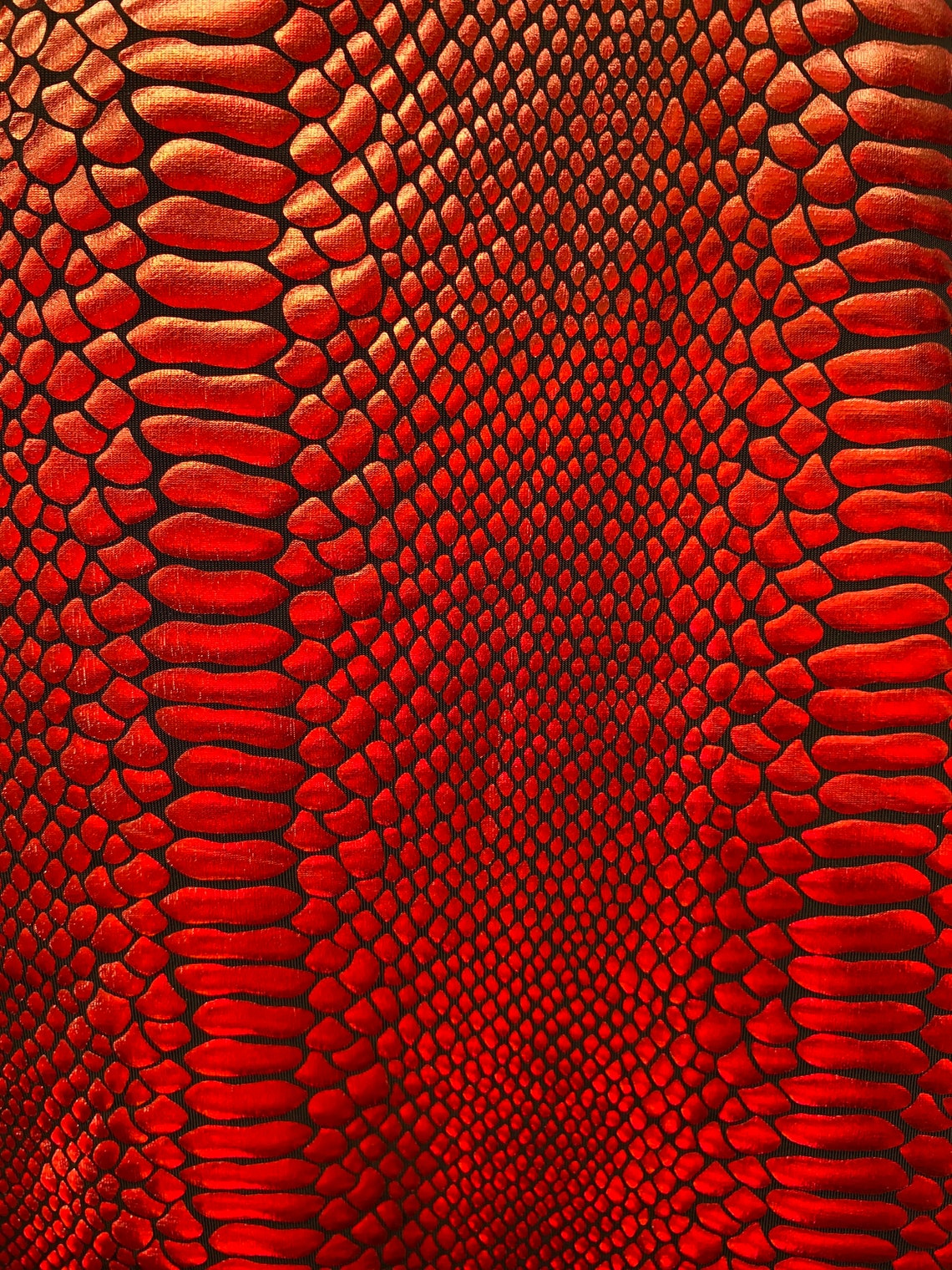 red snake print top