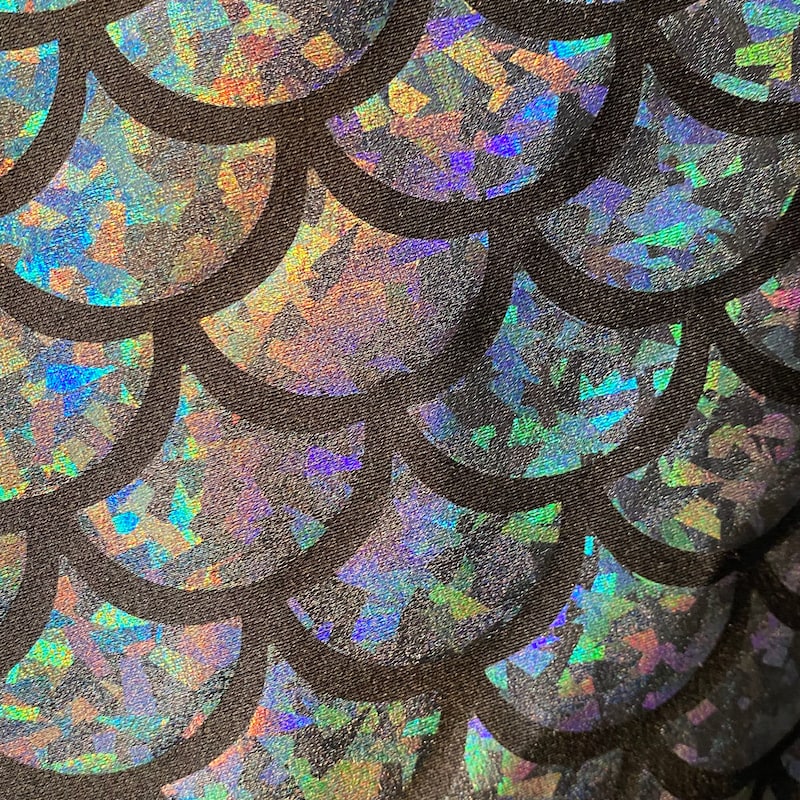 Black Fish Scale Material - Etsy