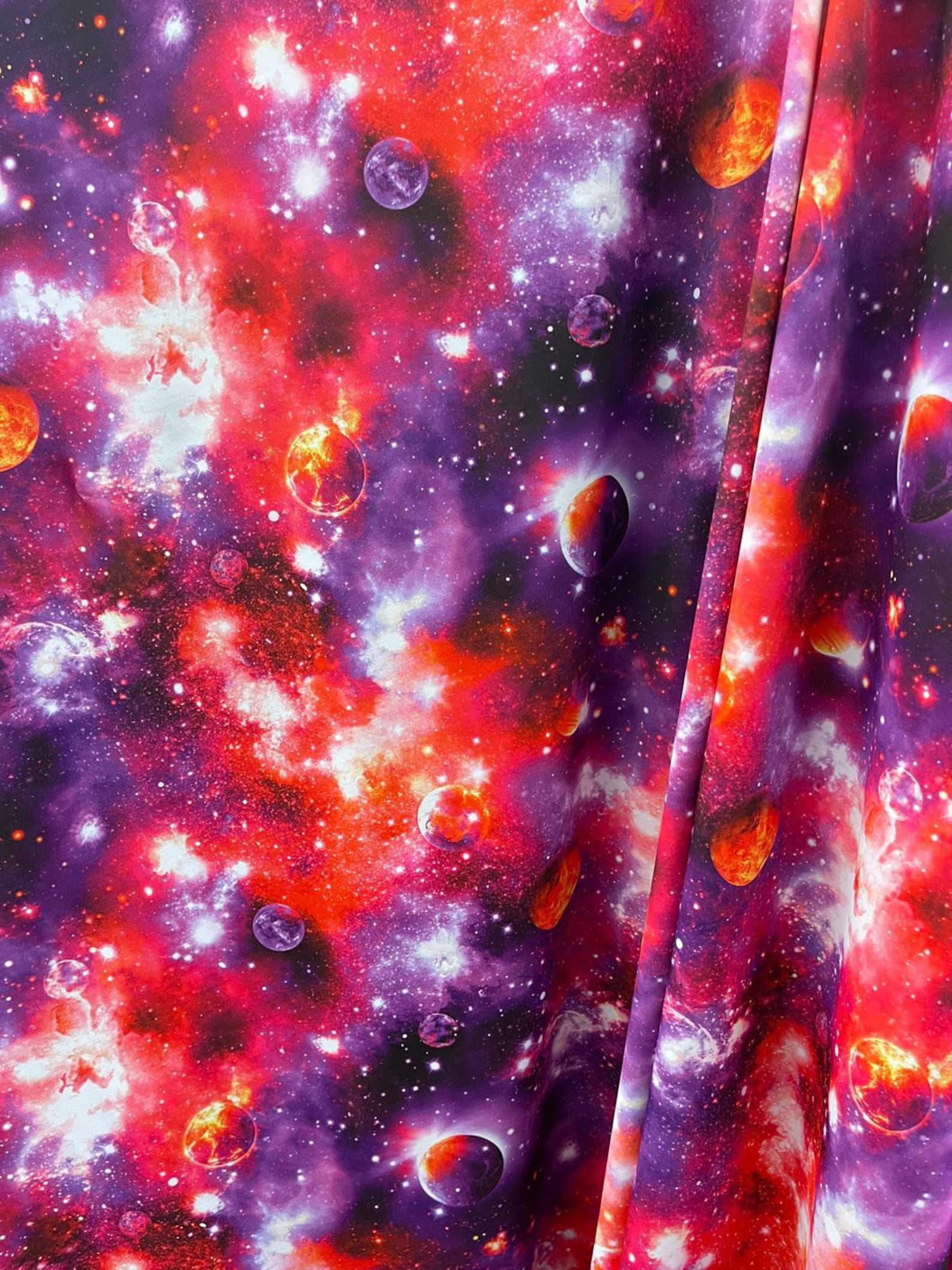 Galaxy print fabric Nylon Spandex Lycra by the yard Etsy