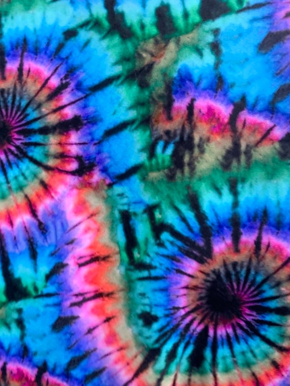 Swirl Rainbow Tie Dye Nylon Spandex Fabrics sold by the Yard Etsy