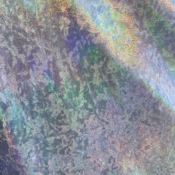 Velvet Iridescent stretch Fabric, Mystique Foggy Metallic Foil Iridescent Fabric sold by yard