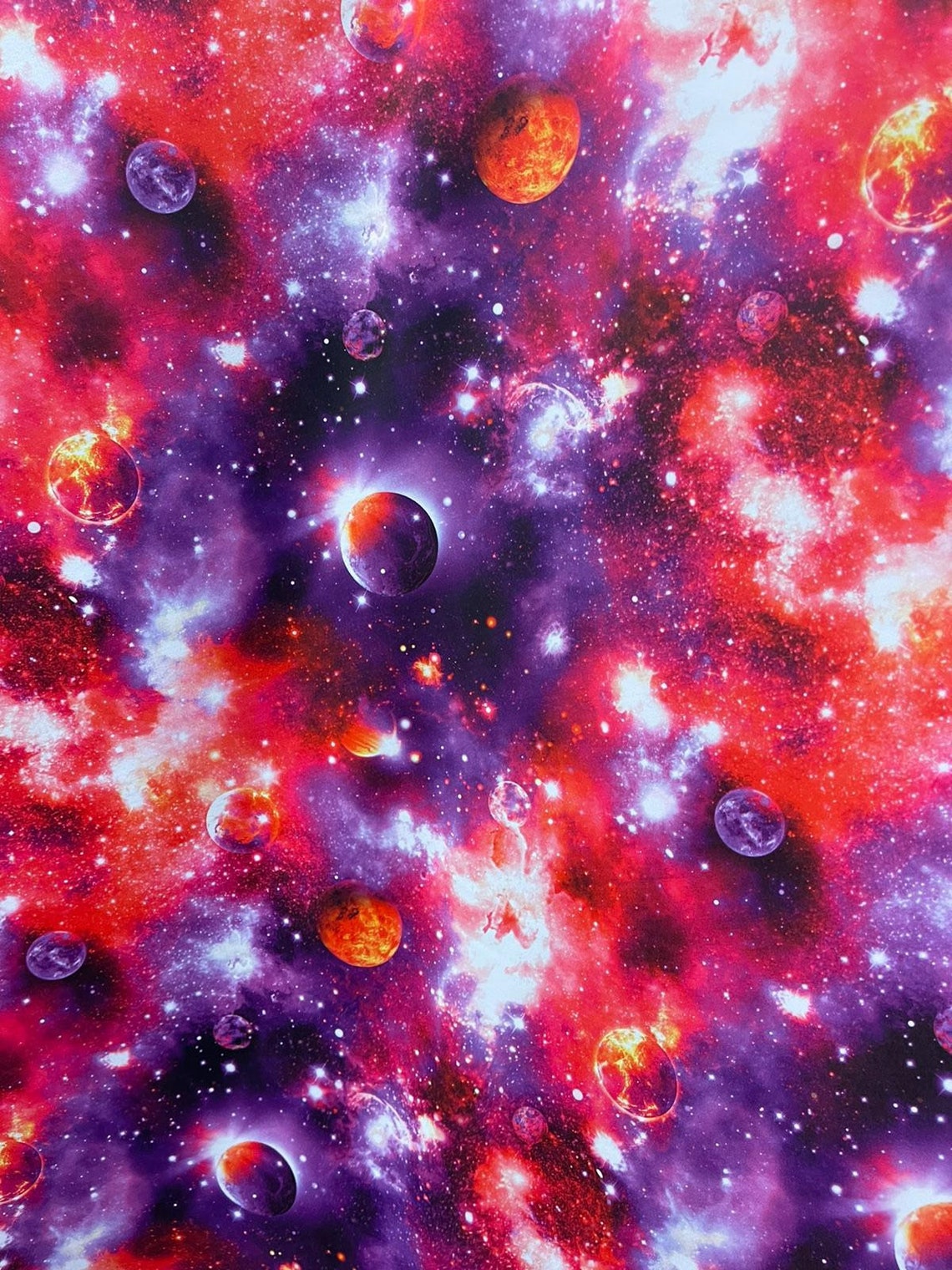 Galaxy print fabric Nylon Spandex Lycra by the yard Etsy